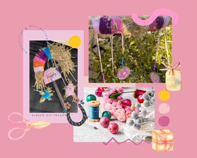 Pony Kindergeburtstag feiern - Reitschule Ponyzauber Gechingen - Basteln mit Kinder-DIY-Trends